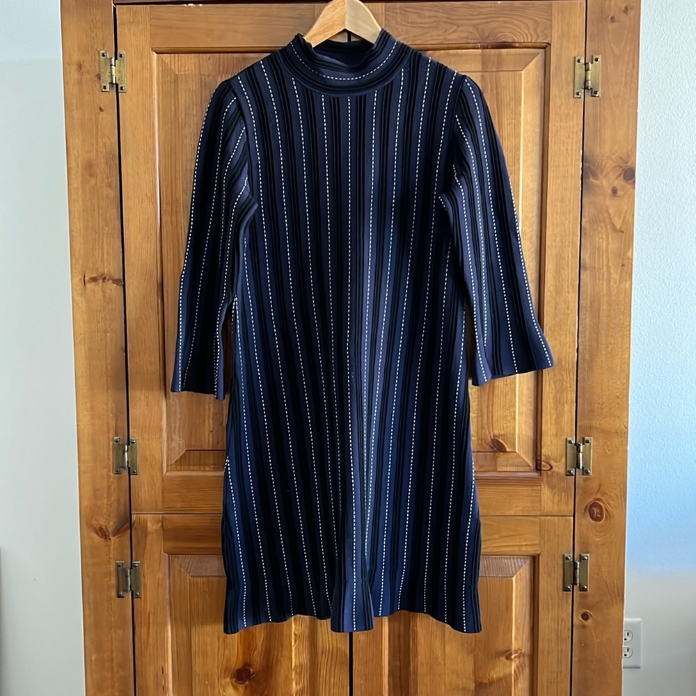 And Taylor purple black knit, dress size small